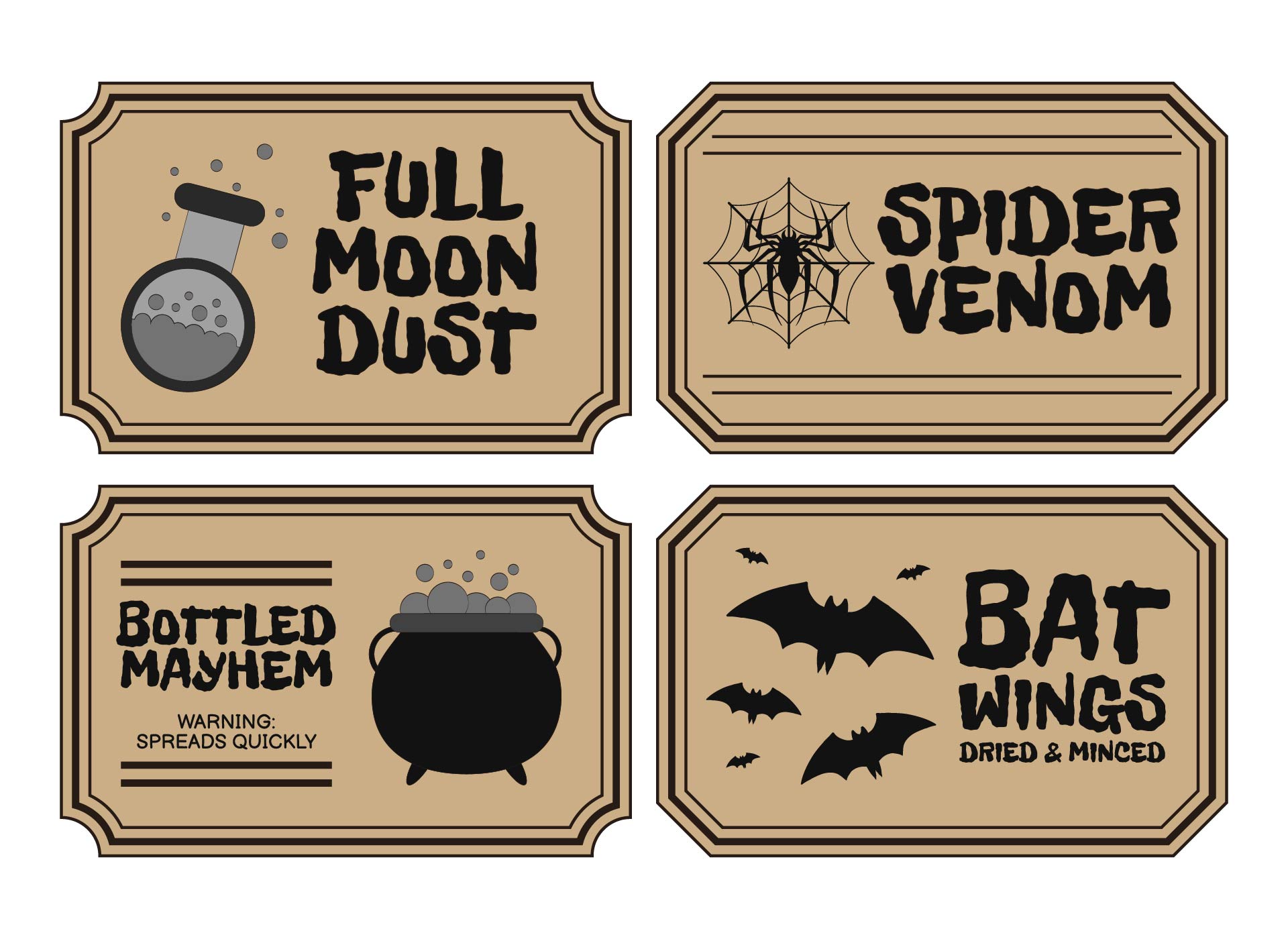 9 Best Images Of Vintage Halloween Printable Labels Halloween Witch Potion Labels Halloween