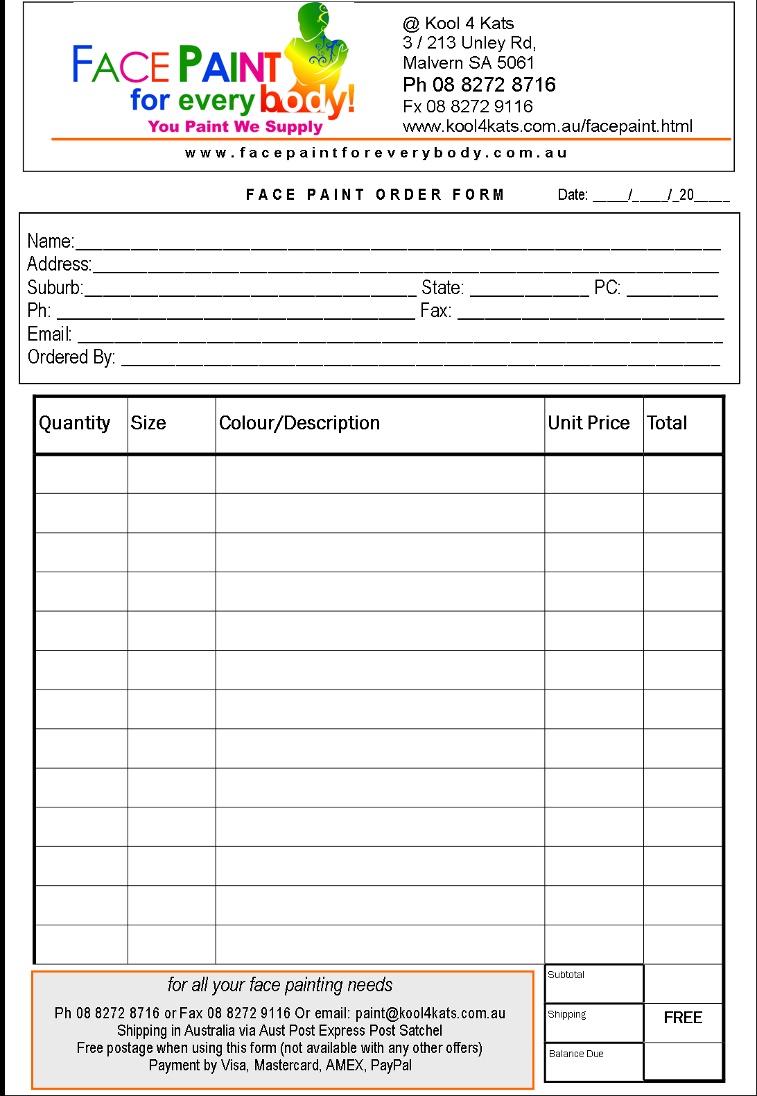 Printable Work Order Forms Printable Forms Free Online