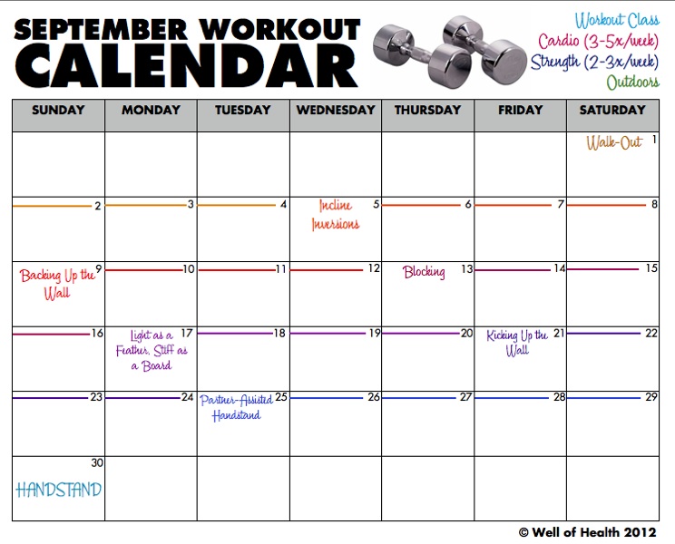 7 Best Images Of Printable Monthly Workout Calendar Monthly Exercise 