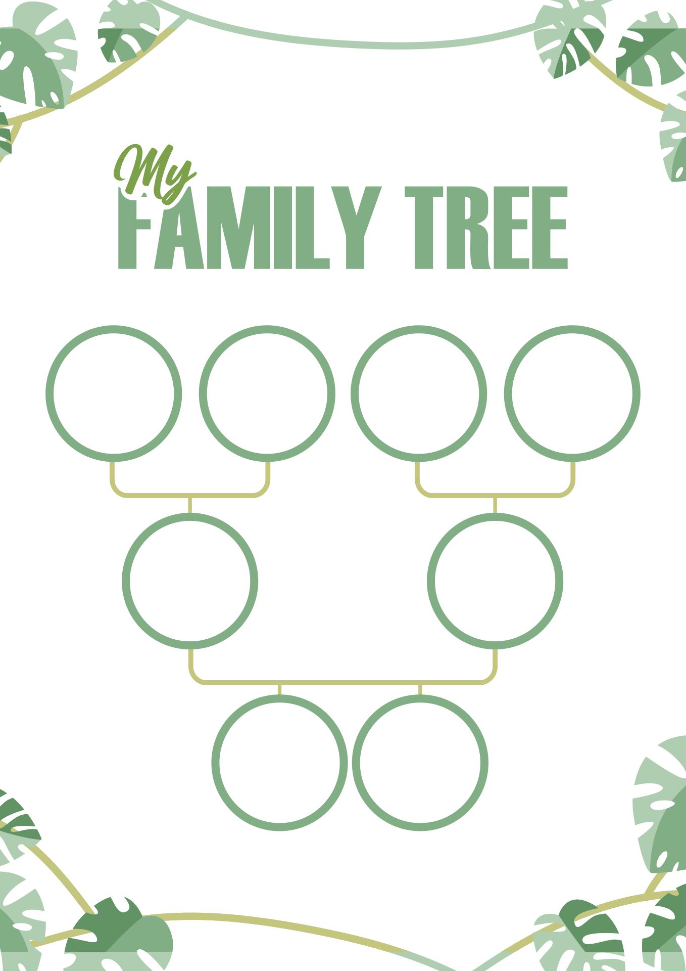 Family Tree Kindergarten Worksheet