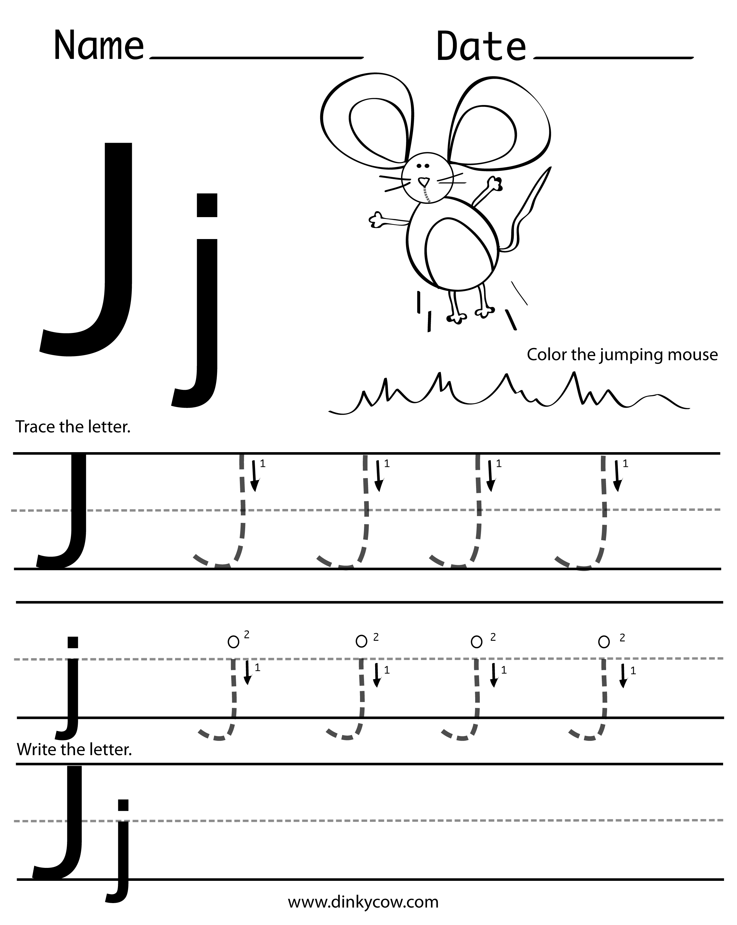 5 Best Images Of Letter J Printable Worksheets Letter J Worksheets Kindergarten Letter J 