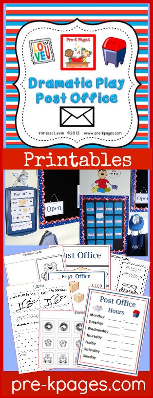 6 Best Images of Post Office Printables Kindergarten Post Office