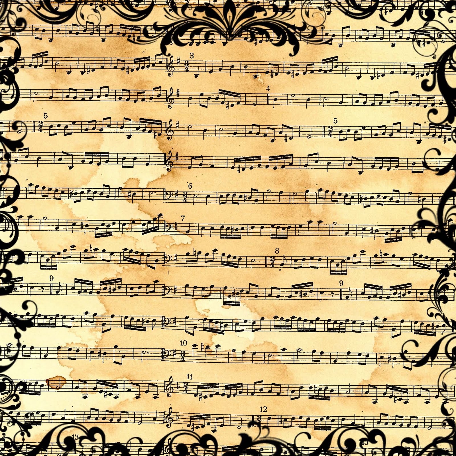 8 Best Images Of Free Vintage Sheet Music Printables Old Sheet Music 