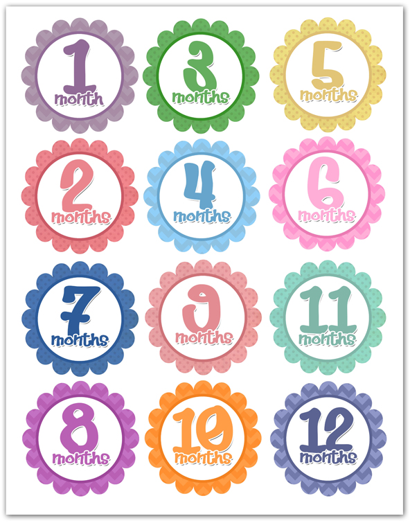 Printable Month Stickers Printable Word Searches