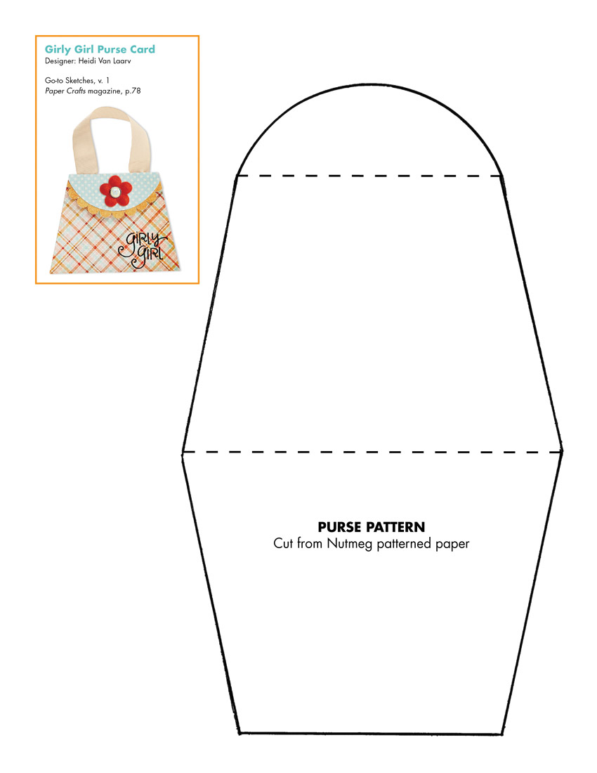 5 Best Images Of Printable Purse Template Free Printable Paper Purse