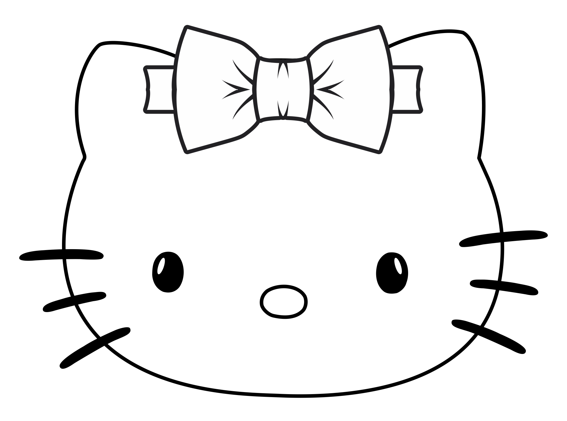8 Best Images of Free Printable Hello Kitty Face Hello Kitty Face