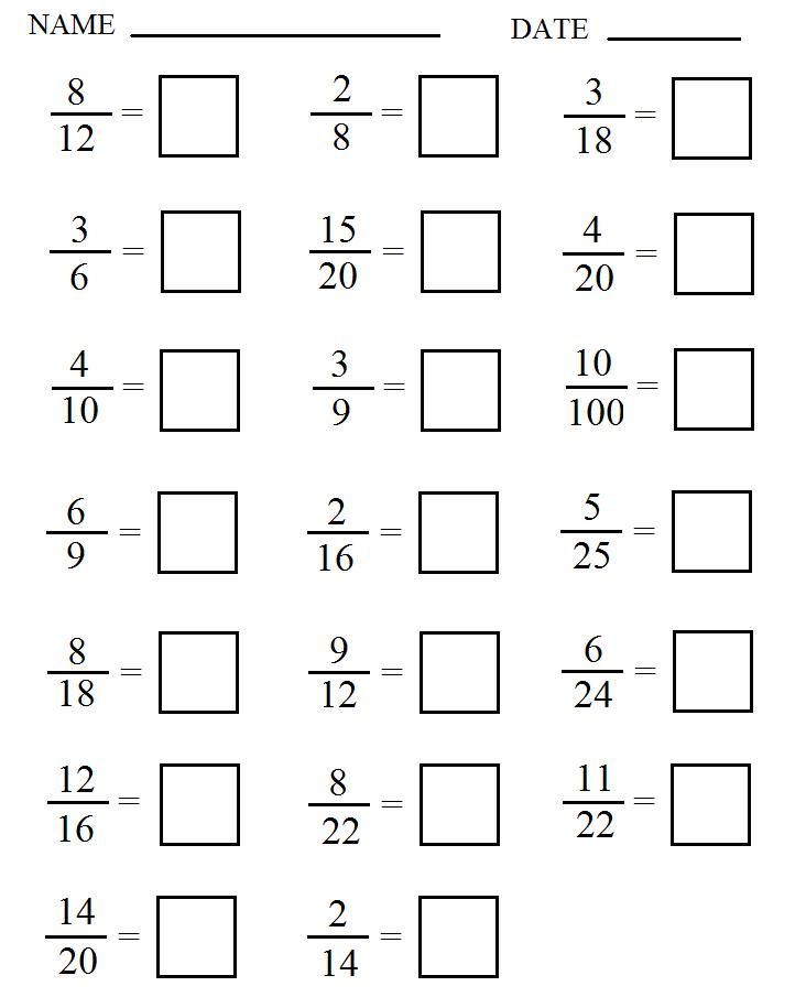 7 Best Images Of Free Printable Math Sheets Fractions Free Fractions 