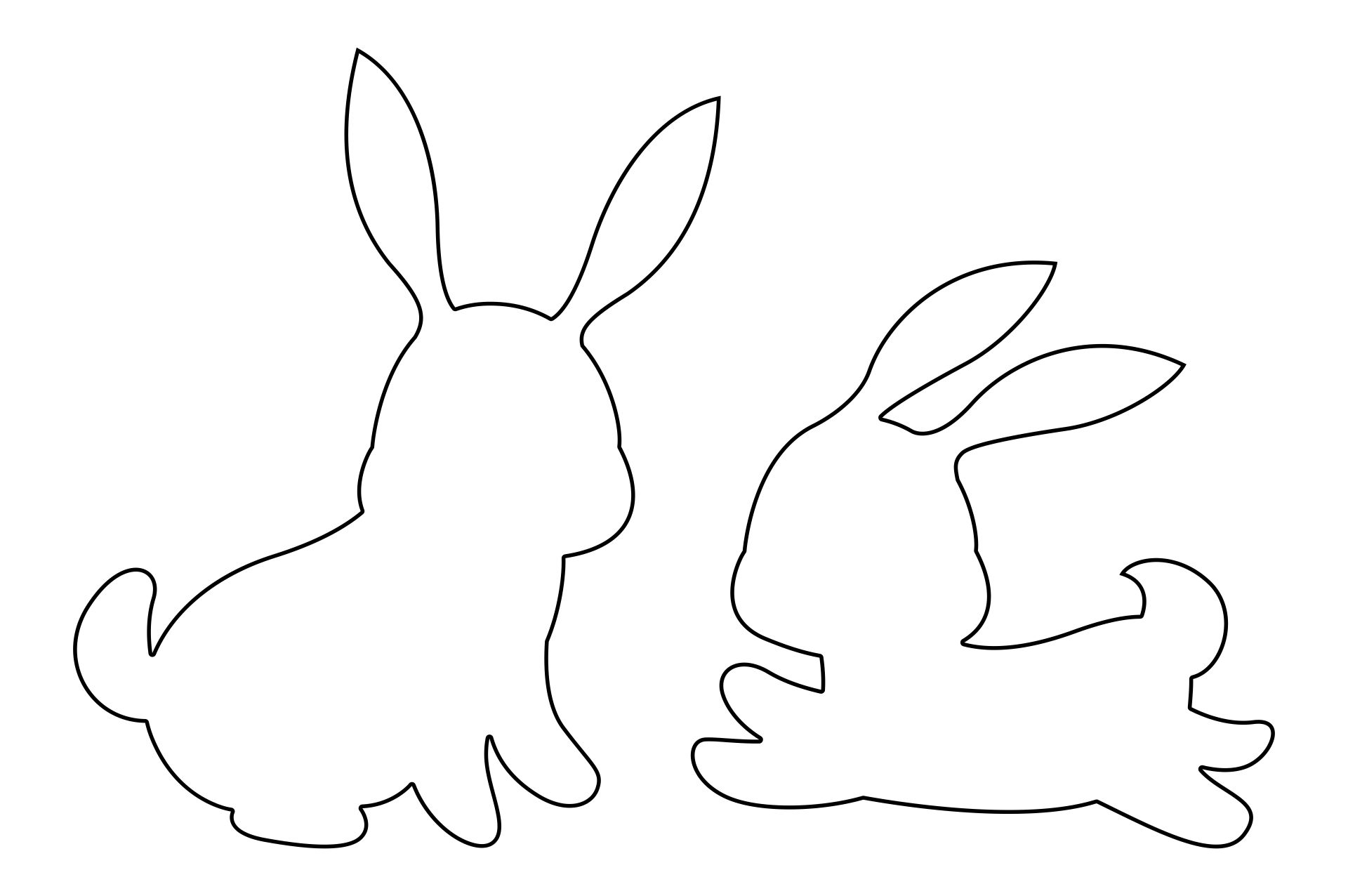 Bunny Template Printable Free