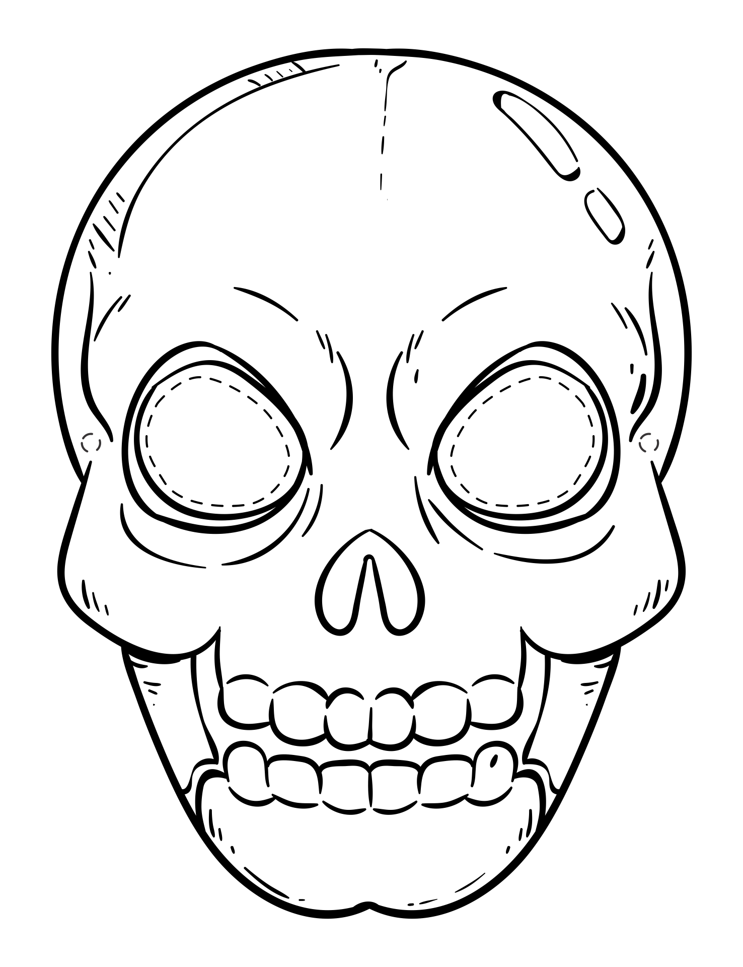 8 Best Images Of Printable Halloween Masks To Color Printable