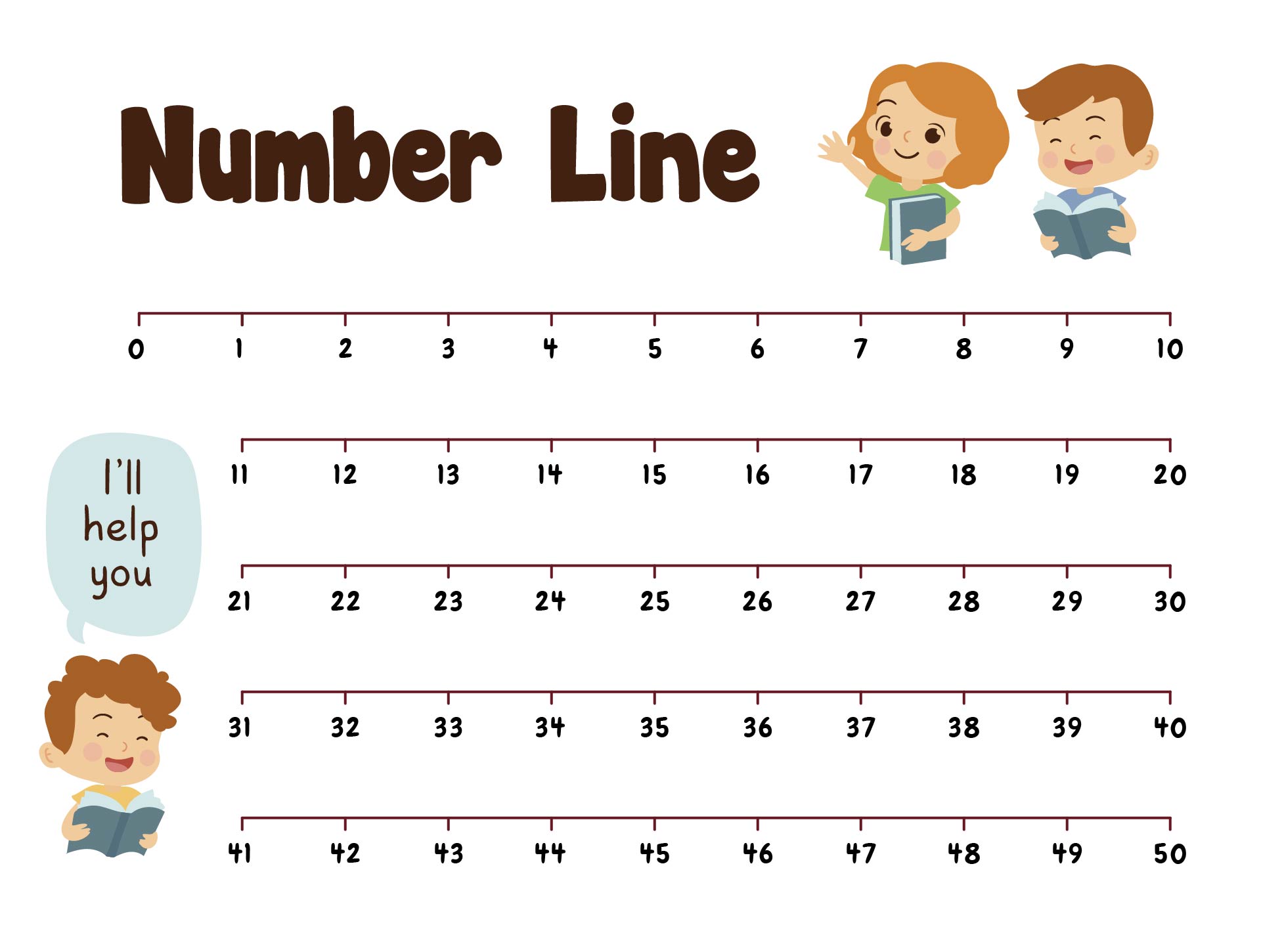 Printable Number Line Printable Word Searches