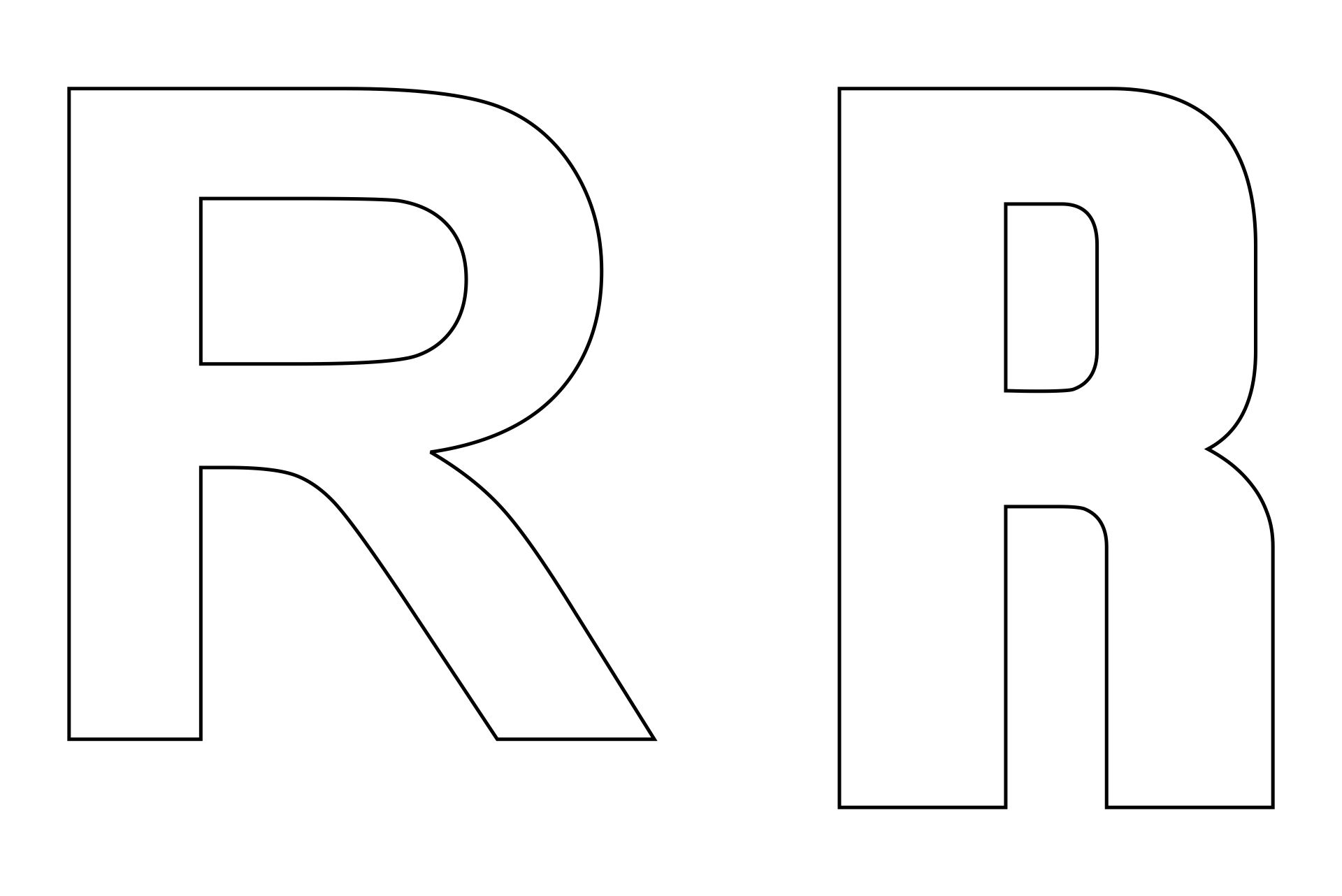 8 Best Images Of Letter R Template Printable Free Printable Alphabet Templates Letter R 