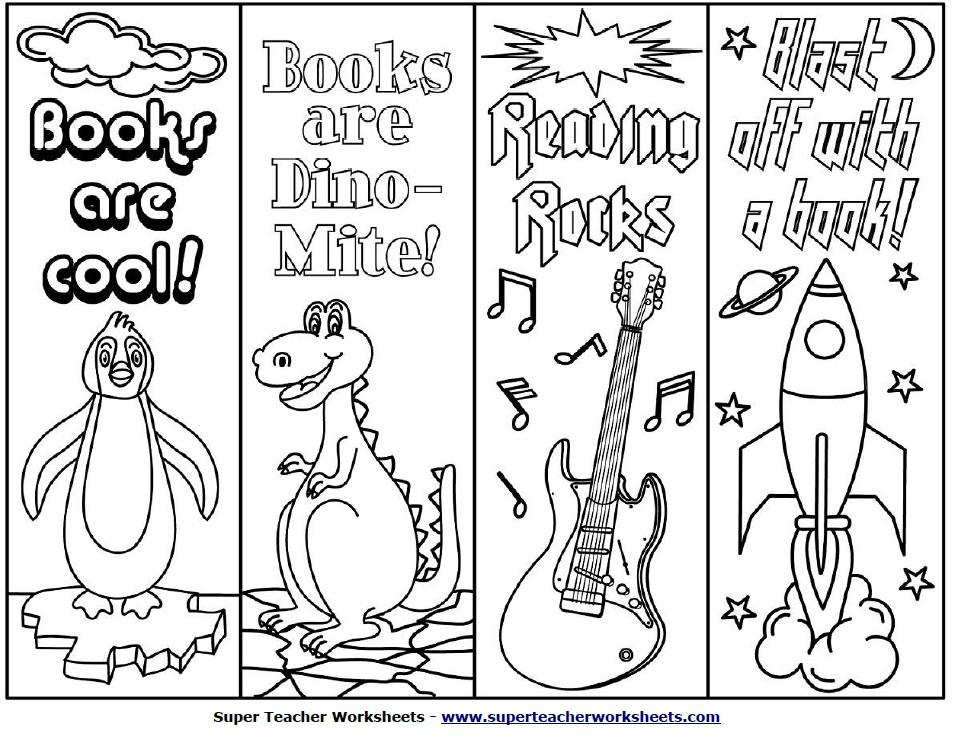 6 Best Images of Printable Bookmarks For Students To Color Animal