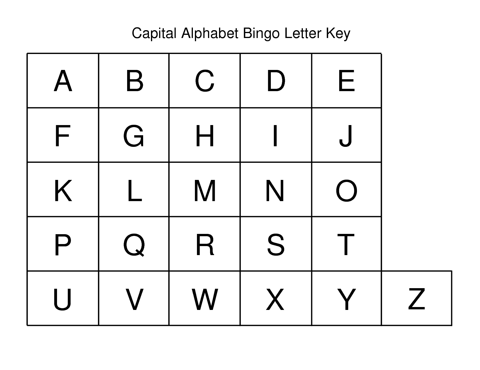 Free Printable Capital Alphabet Templates
