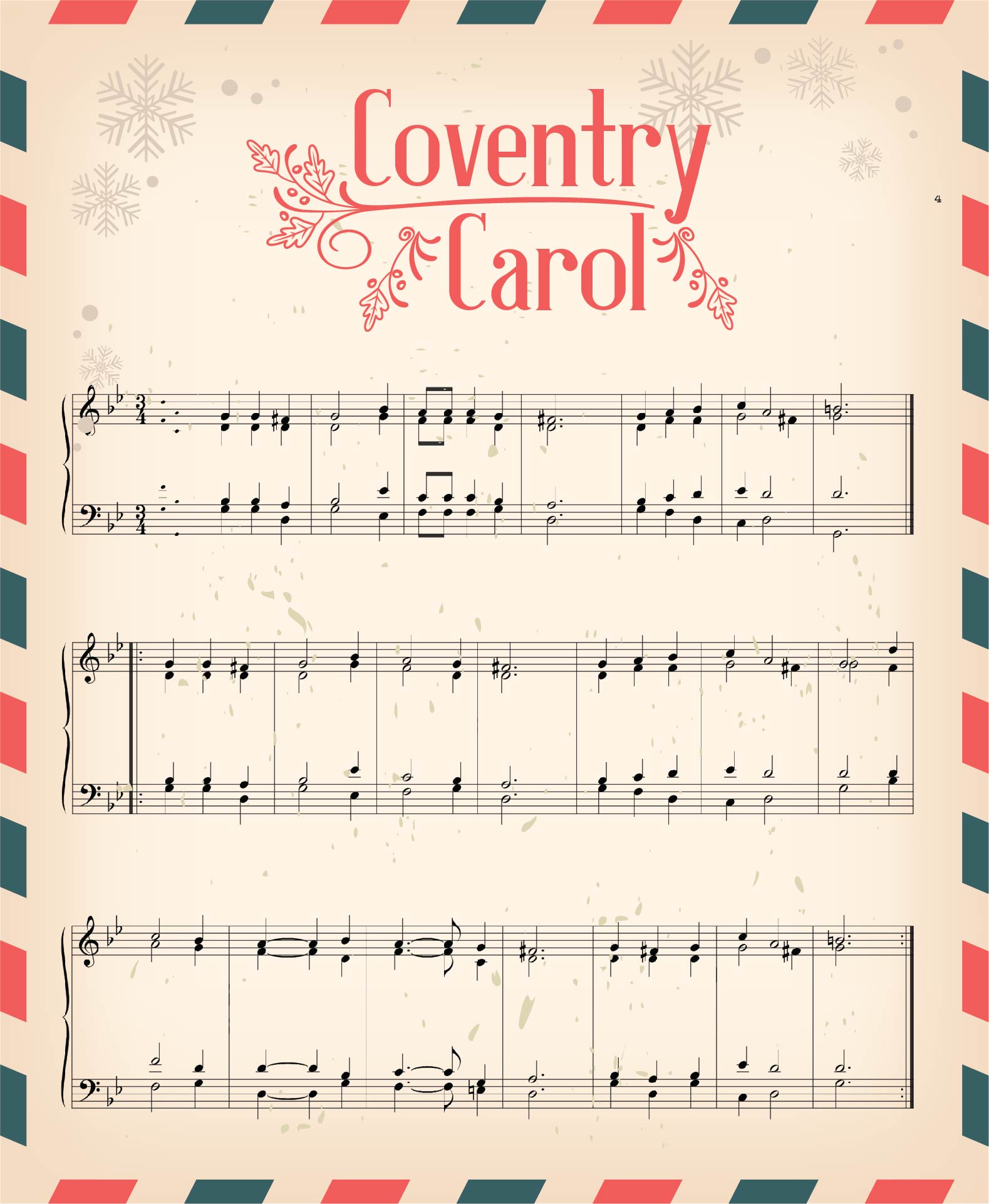 5 Best Images Of Free Printable Christmas Sheet Music Printable 