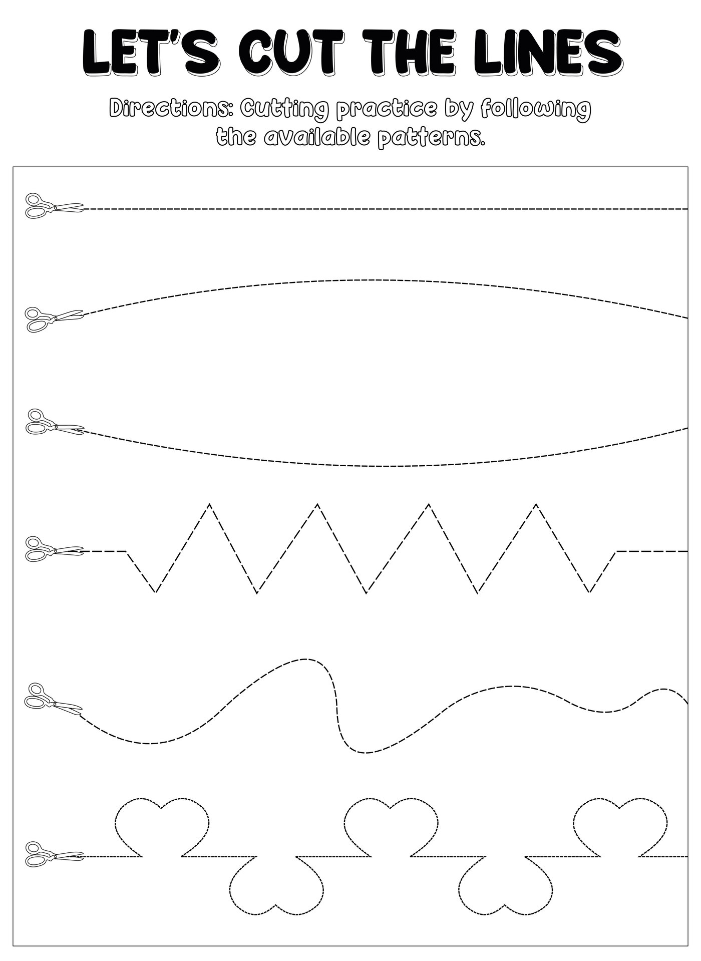 Free Printable Cutting Activities