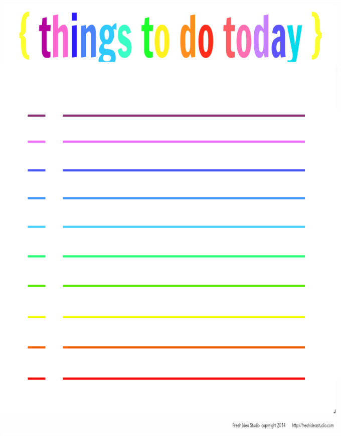 8 Best Images Of Things To Do Today Printable Free Things To Do Today List Printable Free 