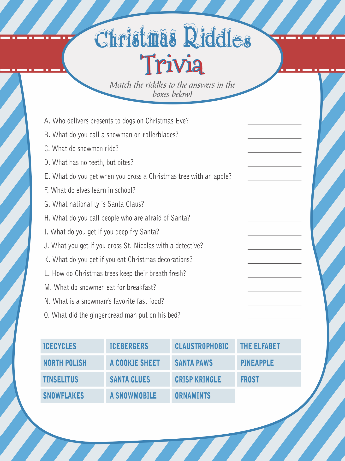 Free Printable Trivia Sheets Free Printable Bible Trivia Questions 