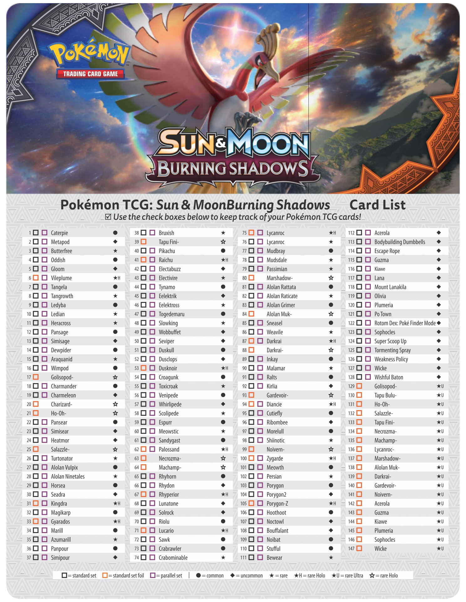 8 Best Images Of Pokemon Card Checklist Printable List Of All Pokemon 