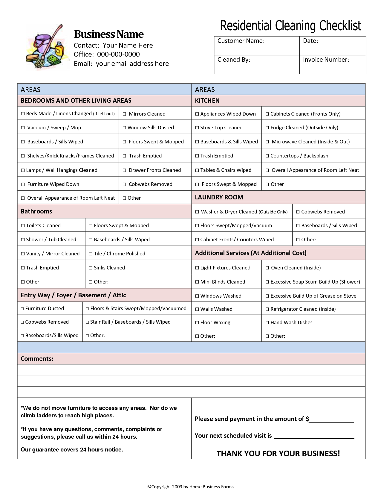 9 Best Images Of House Cleaning Checklist Template Printable 