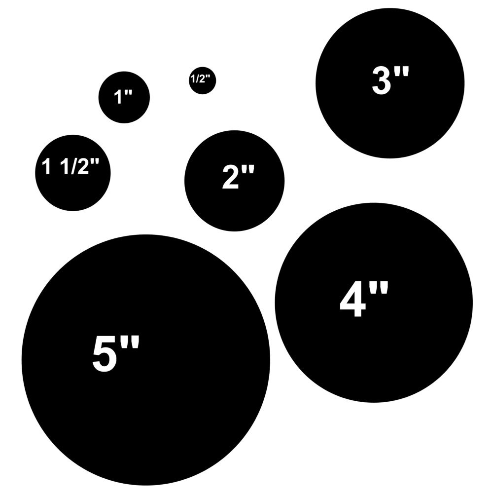 Different Size Circle Template Printable