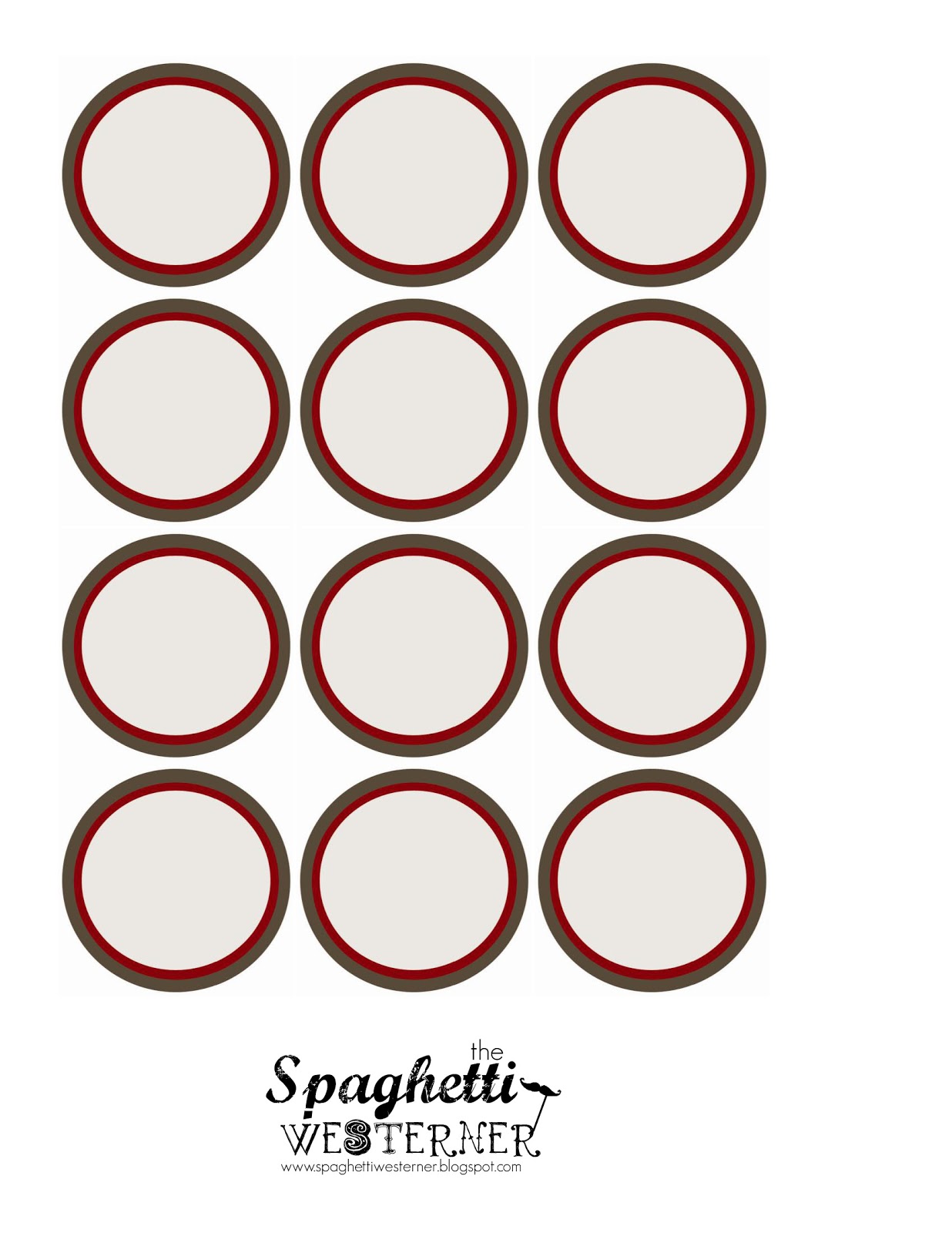 Free Printable Blank Cupcake Toppers Template
