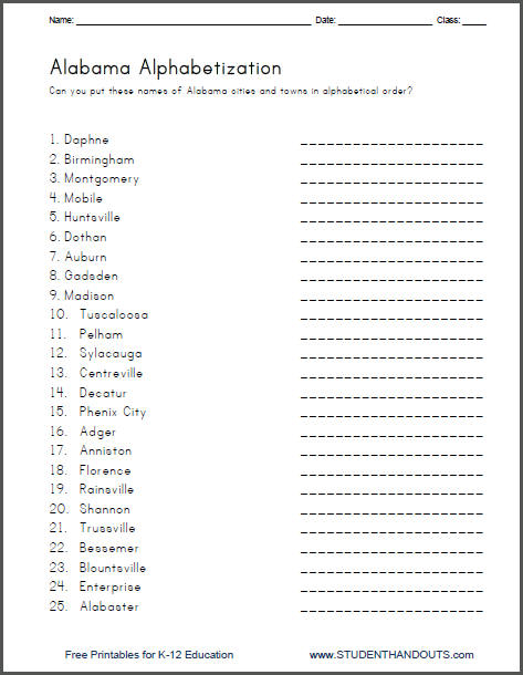 5 Best Images Of Printable ABC Order Worksheets ABC Order Template 