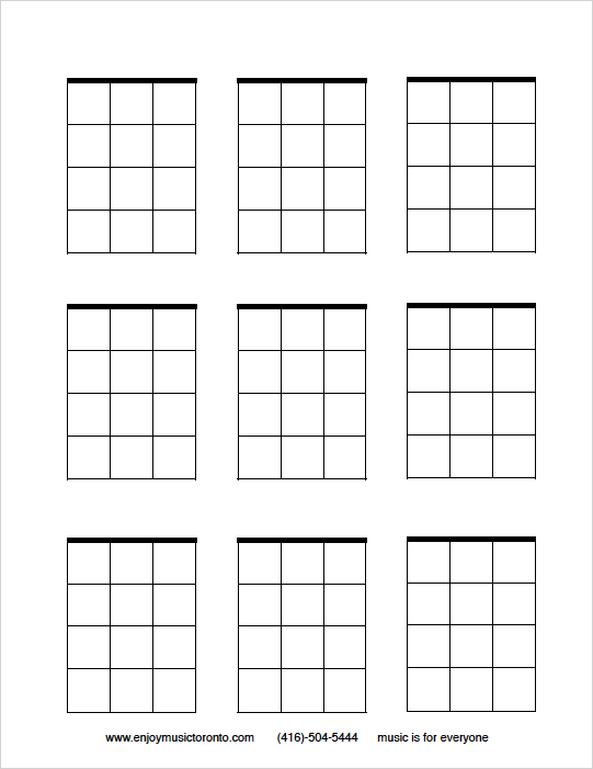 3 Best Images of Ukulele Blank Chord Charts Printable Blank Ukulele