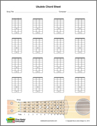 3 Best Images of Ukulele Blank Chord Charts Printable - Blank Ukulele