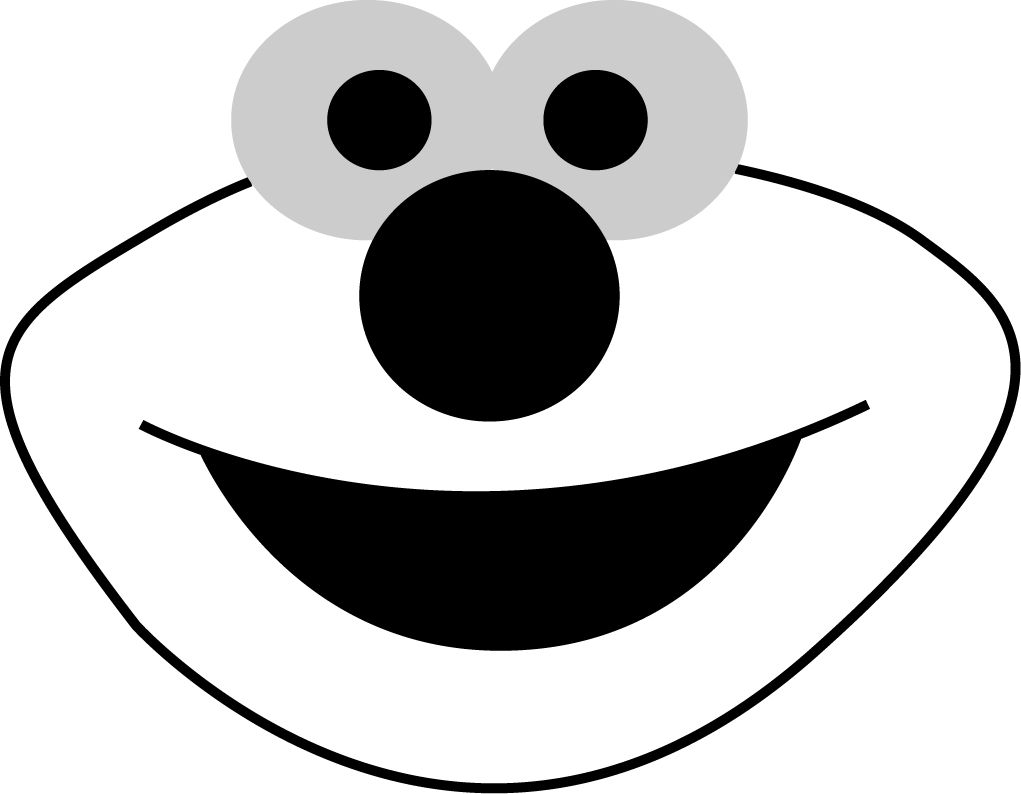 7 Best Images Of Free Printable Elmo Templates Elmo Face Printable