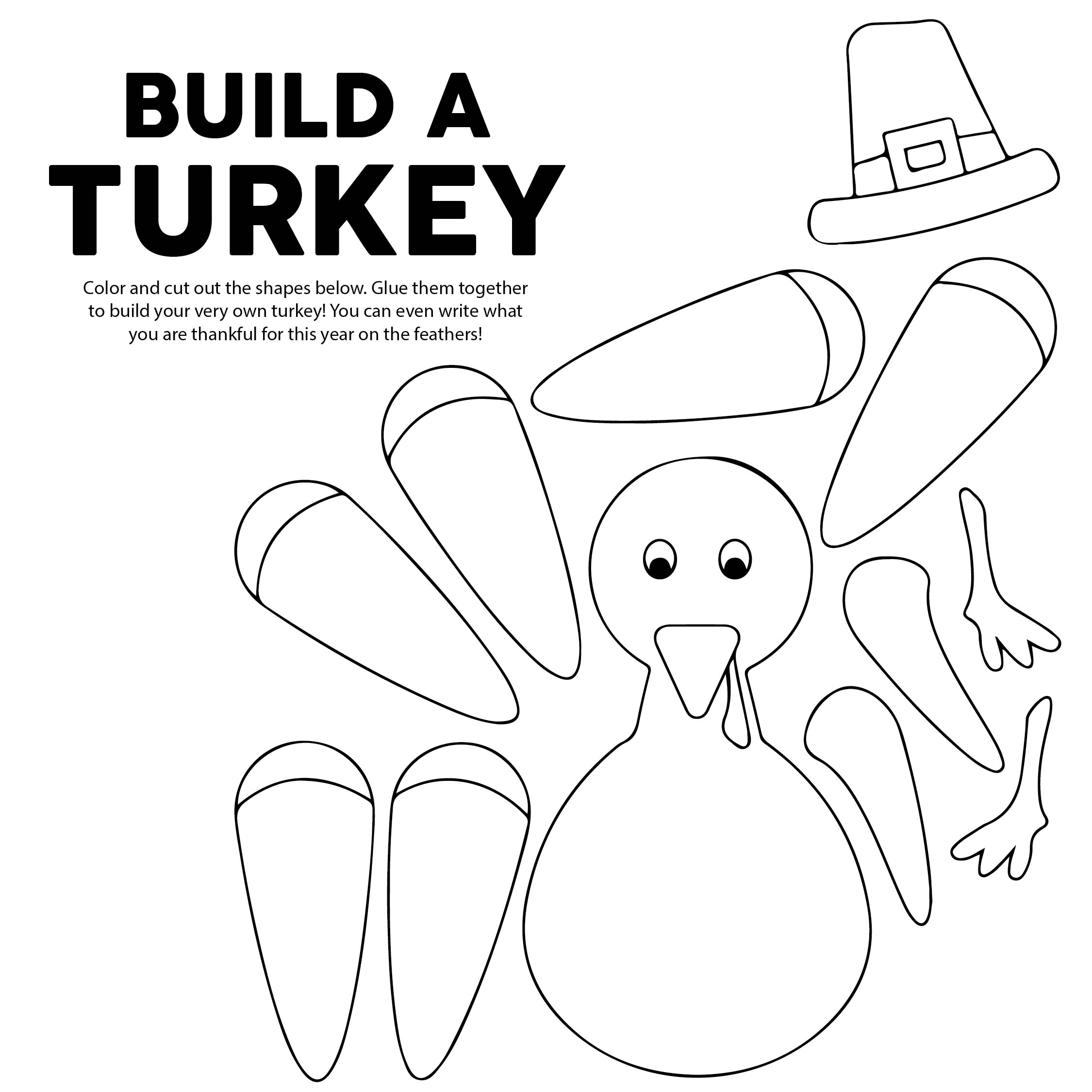 8 Best Images Of Printable Thanksgiving Crafts For Kindergarten Free 