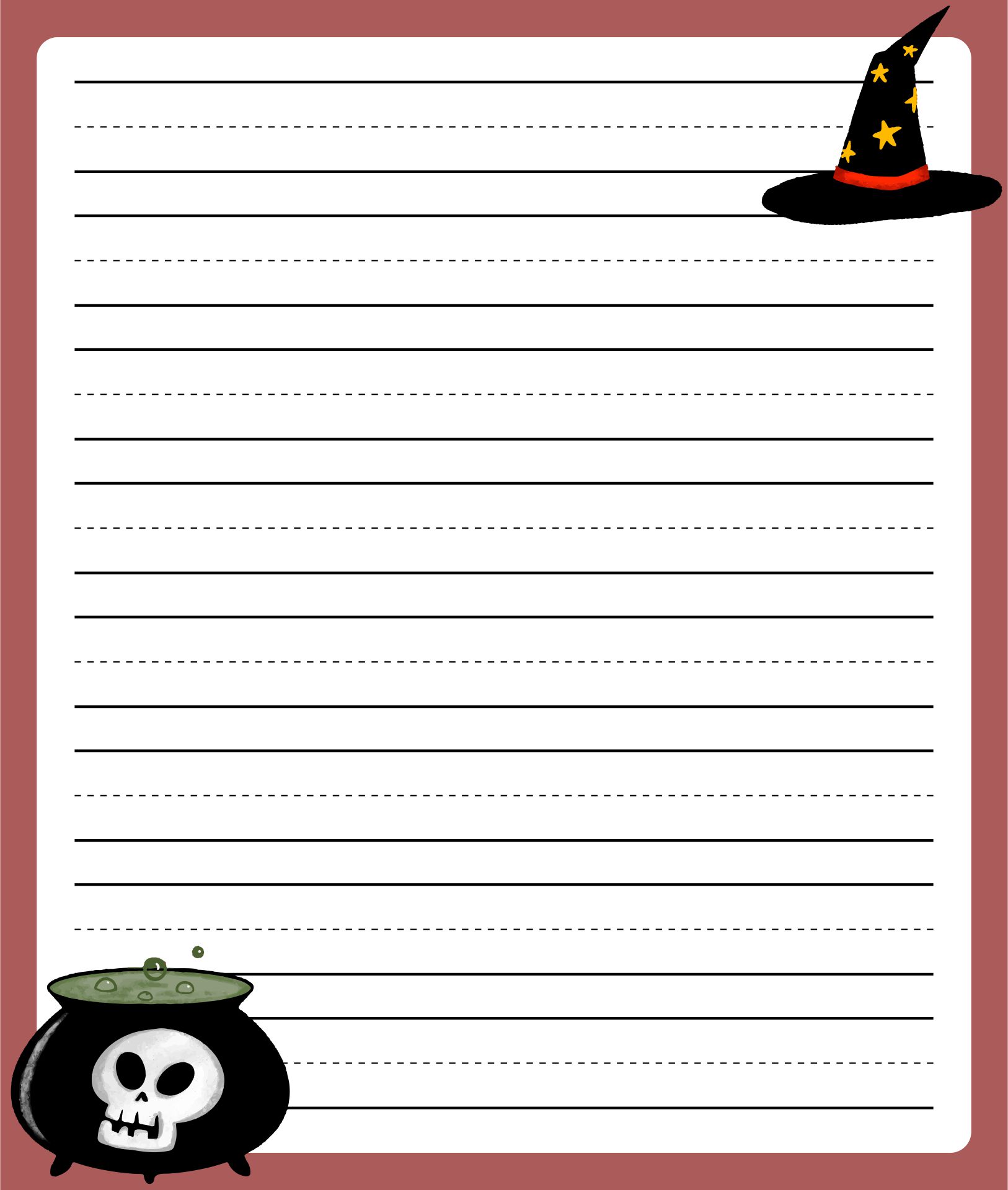 7 Best Images Of Halloween Writing Paper Template Printable Free Halloween Writing Paper For 
