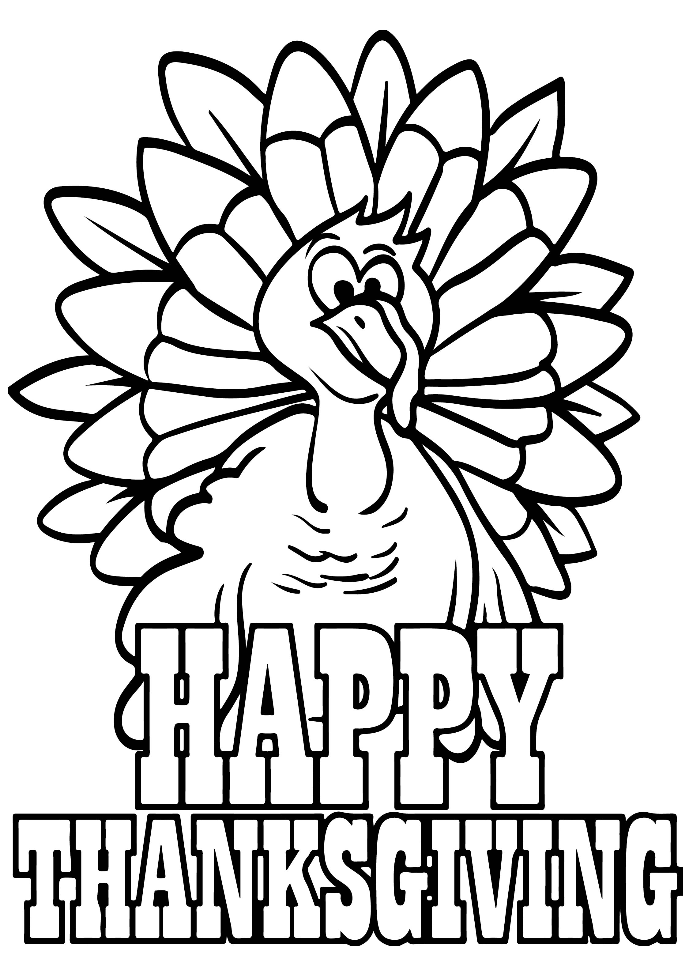 Printable Coloring Sheets For Thanksgiving Free Printable Templates