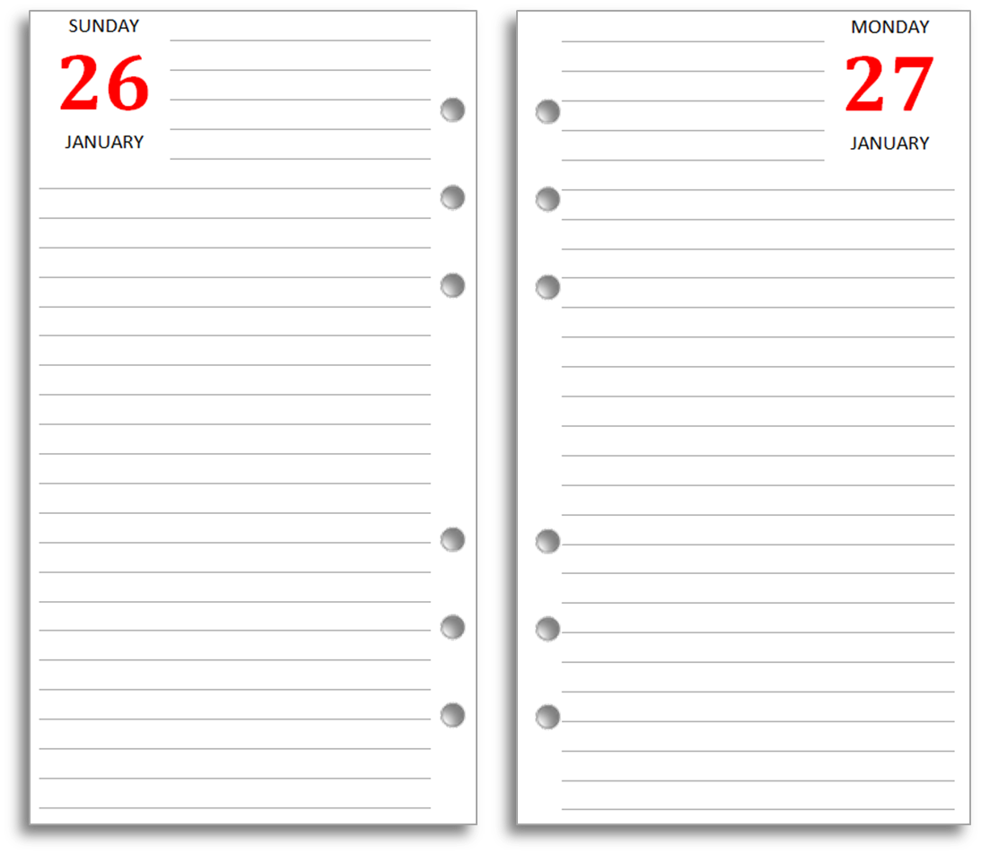 Free Printable Diary Pages Templates