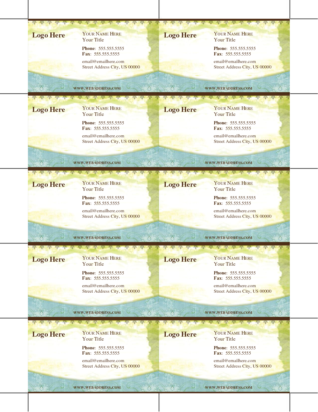 free-business-cards-printable