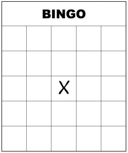 Blank Bingo Board Printable Free