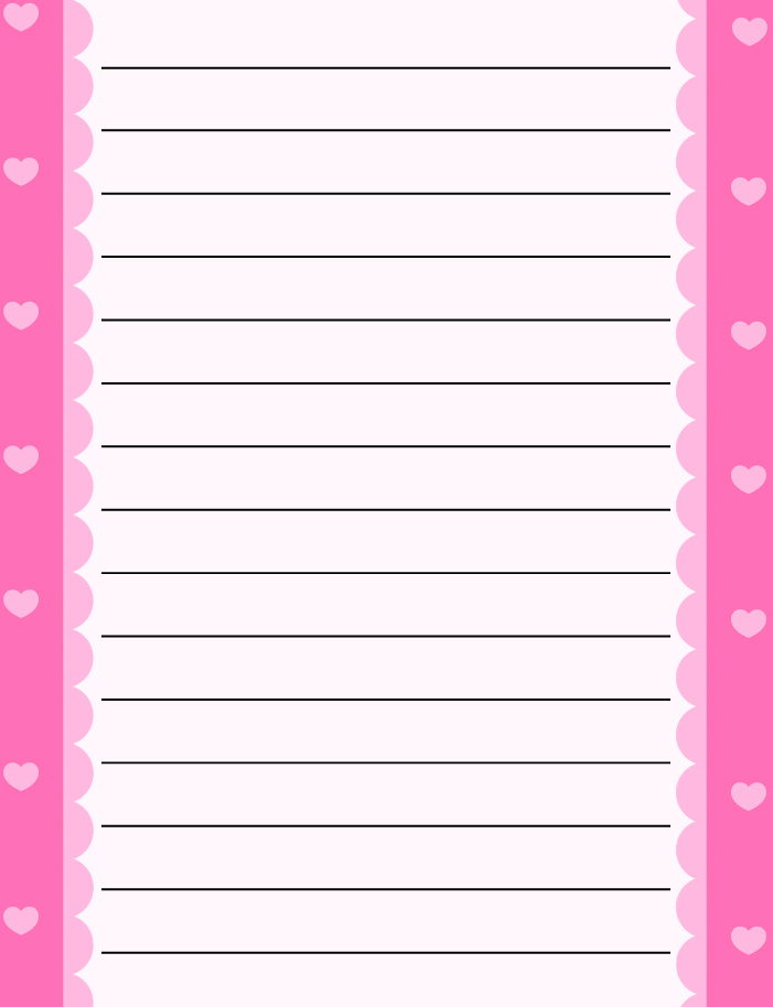 7 Best Images Of Free Printable Lined Writing Paper With Border Free Printable Border Lined 