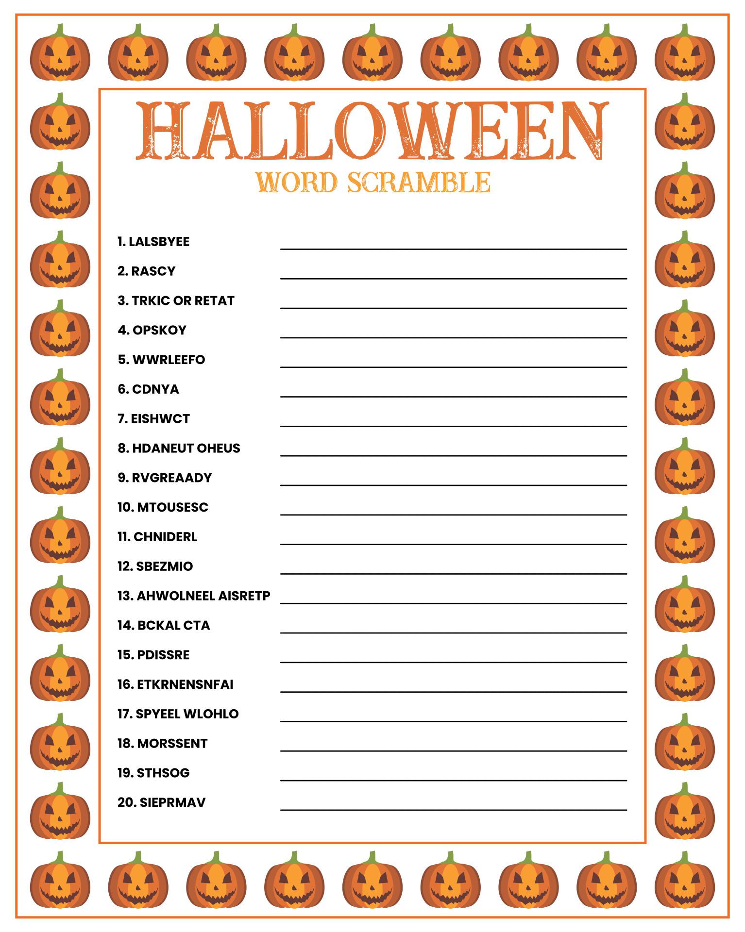 6 Best Images Of Adult Halloween Party Games Printable Fun Halloween Games Printable 
