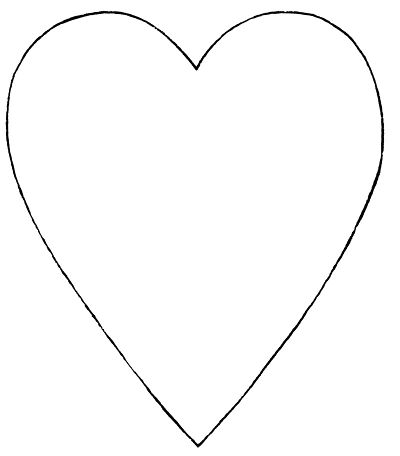 Printable Heart Cut Out Pattern