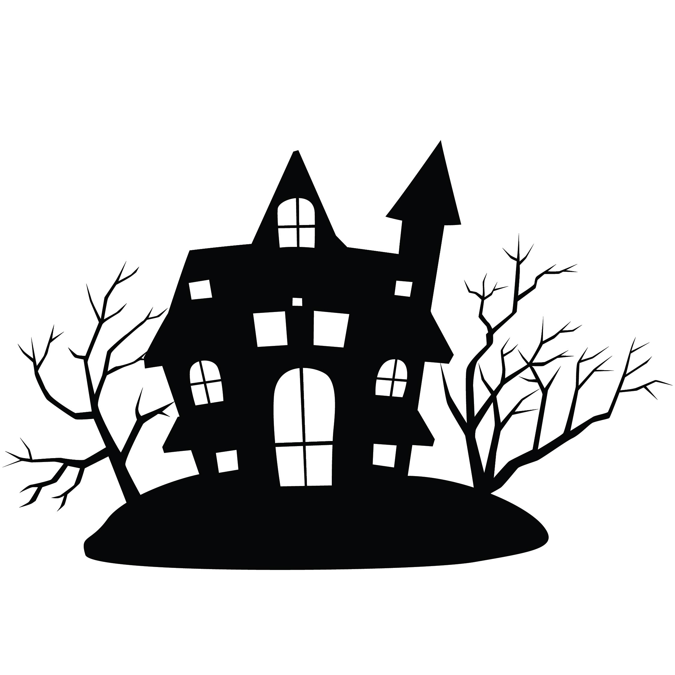printable-haunted-house-silhouette