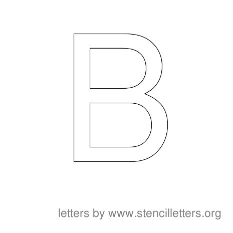 8 Best Images Of Printable Letter Stencil B - Free Printable Cursive ...