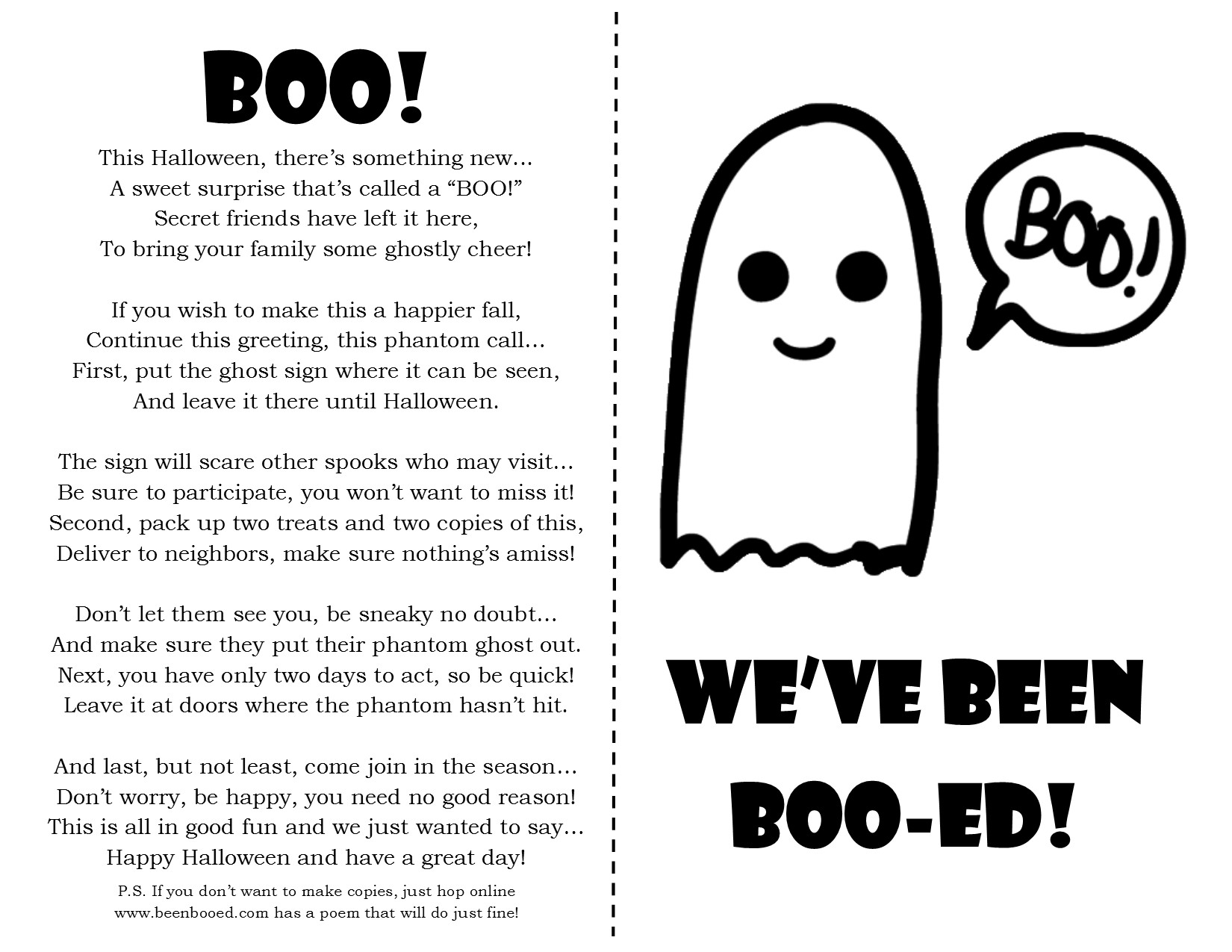 6 Best Images Of I ve Been Booed Printable Template You ve Been Booed 