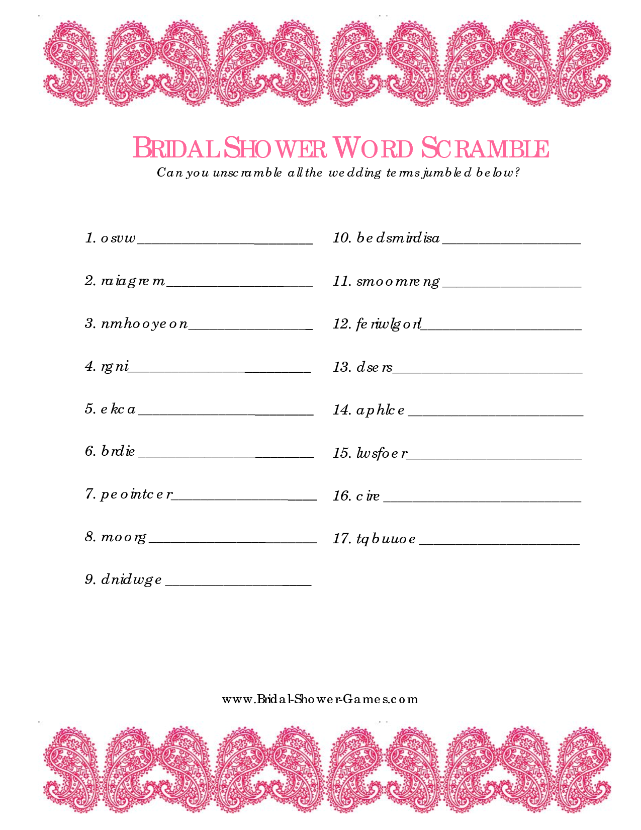 free-printable-bridal-shower-games-word-scramble