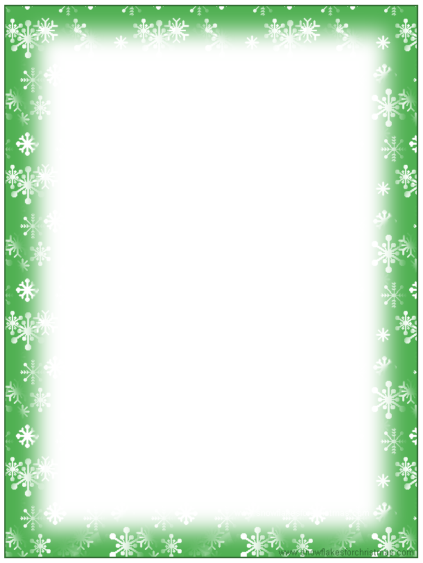 4 Best Images Of Free Printable Stationary Borders Snowflake Free 