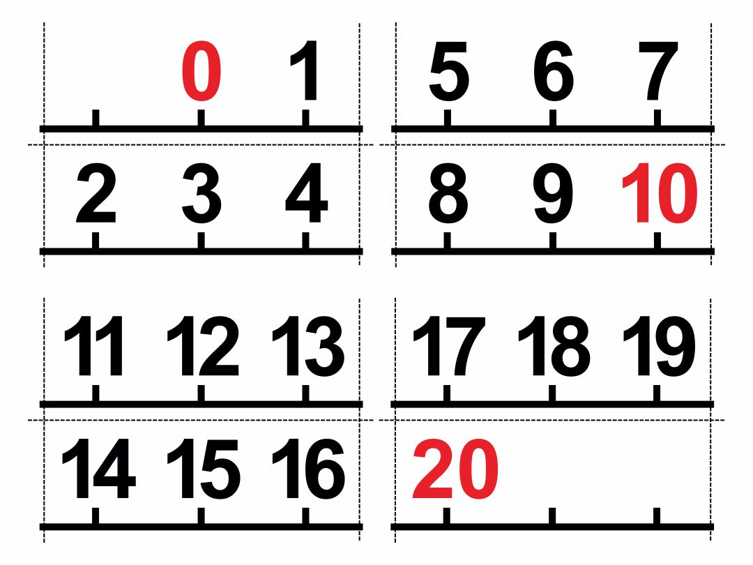 8 Best Images Of Large Printable Number Line To 20 Printable Number 