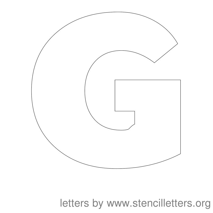 Letter G Template Free Printable