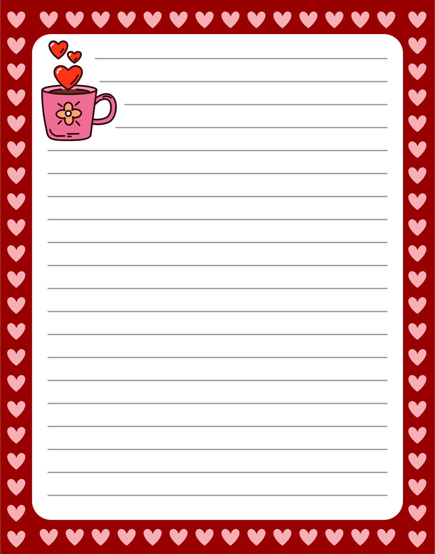 8 Best Images Of Cute Owls Love Letter Stationery Printable Free Printable Letter Writing 