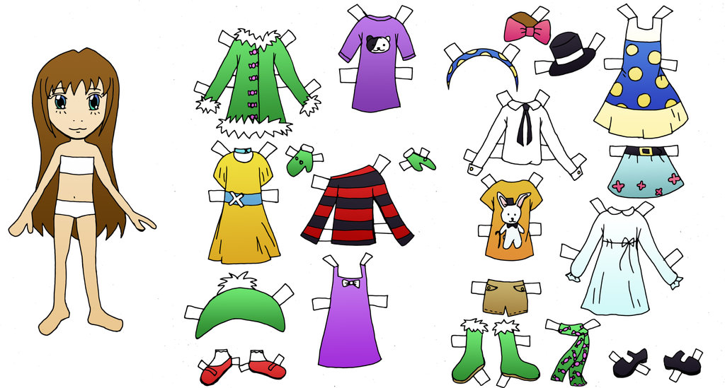 paper doll clothes free printables