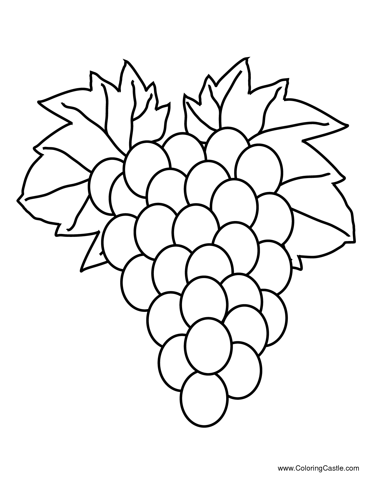 4 Best Images Of Grapes Template Printable Grape Template Coloring