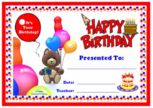 5 Best Images Of Free Printable Happy Birthday Certificates Happy 