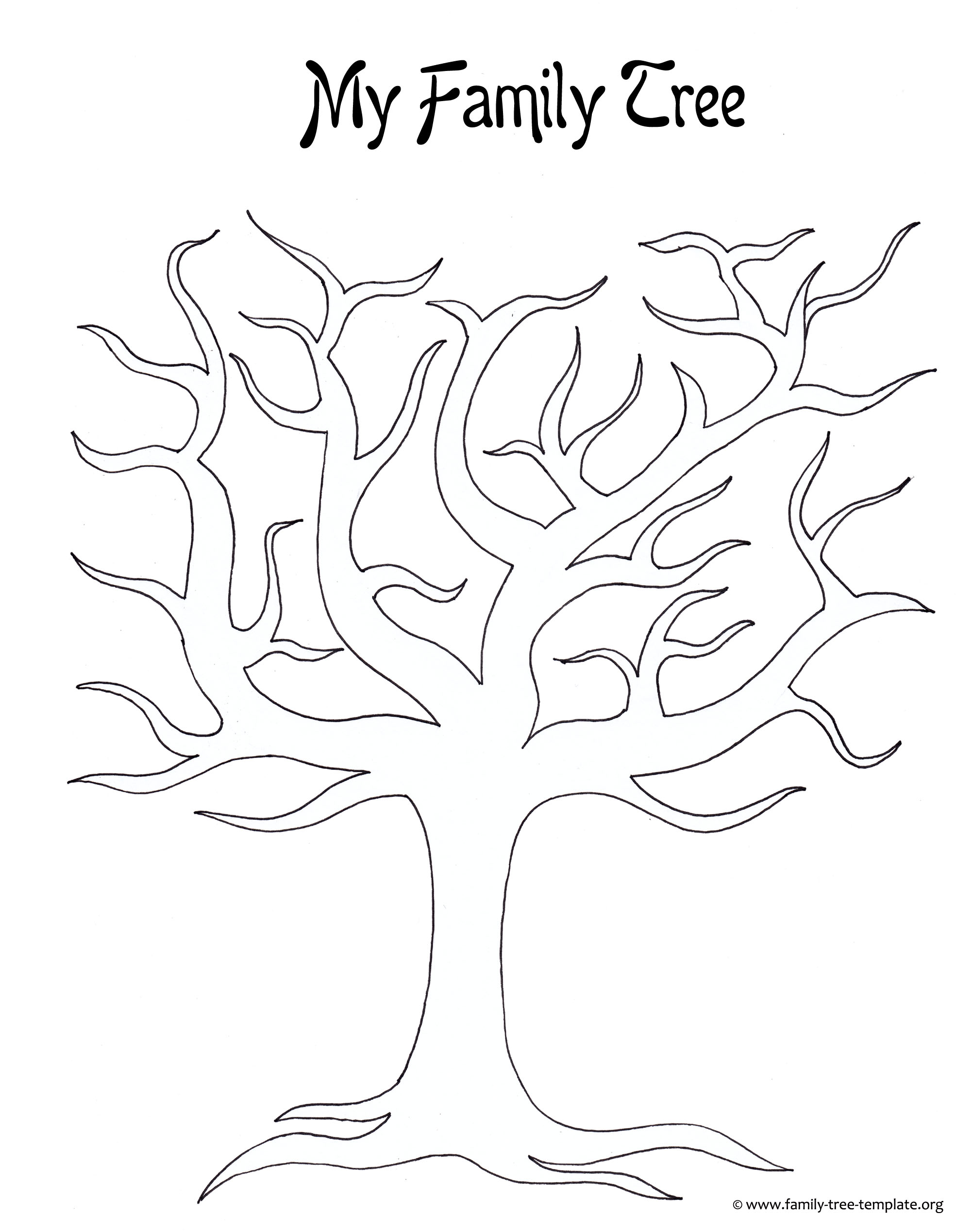 7 Best Images of Family Tree Outline Printable Printable Family Tree